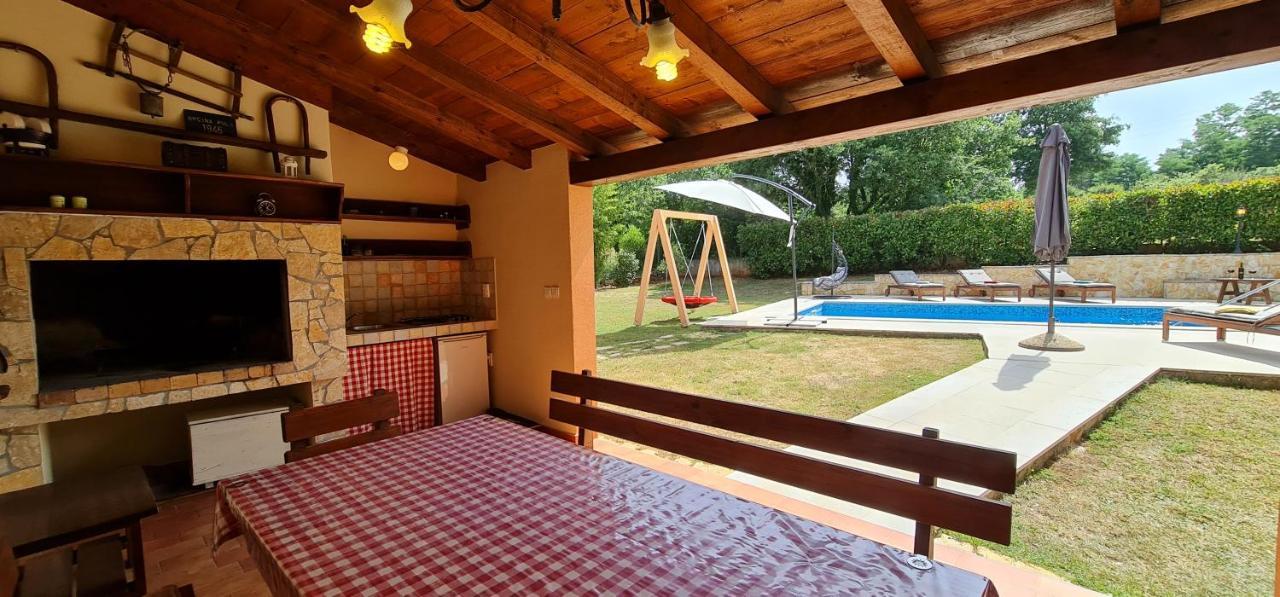 Sunny Garden Villa With Pool Loborika Esterno foto